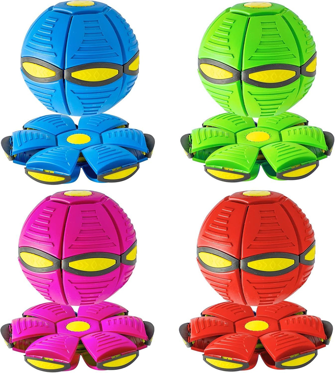 Pet Toy Flying Saucer Ball For Dogs 6 Lights Flying Saucer Ball  Outdoor Yard Dog Toys Magic Stomp Magic Ball Children Toy  Magic UFO Ball For Dogs Game