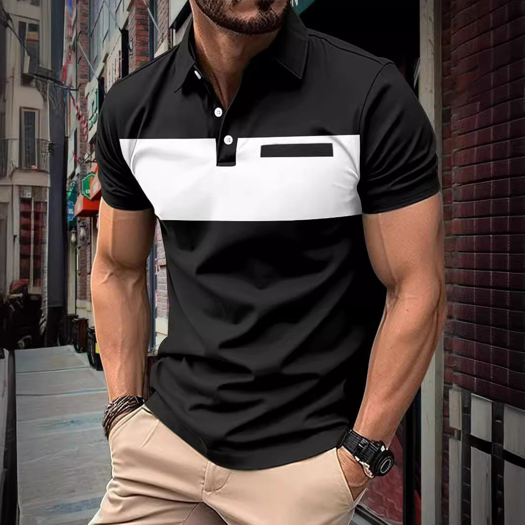 Men's Short Sleeve Polo Shirt Casual Polo Shirt Men's Polo Shirt