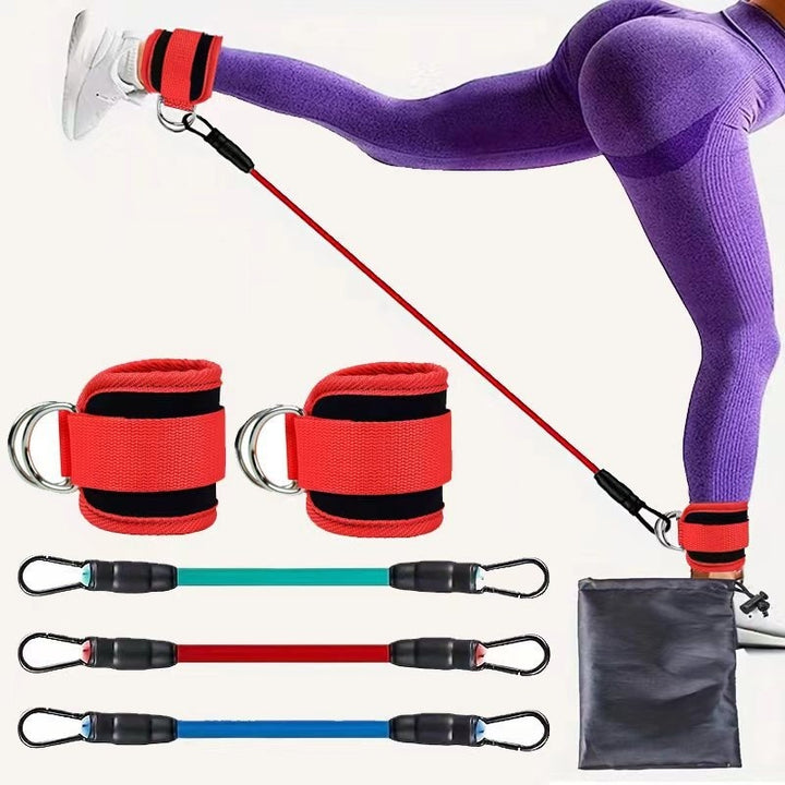 Ankle Strap Resistance Bands Hip Leg Strength Pull Rope Fitness Elastic Training Home Yoga Pilate Crossfit Workout Gym Equipment