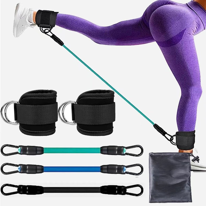 Ankle Strap Resistance Bands Hip Leg Strength Pull Rope Fitness Elastic Training Home Yoga Pilate Crossfit Workout Gym Equipment