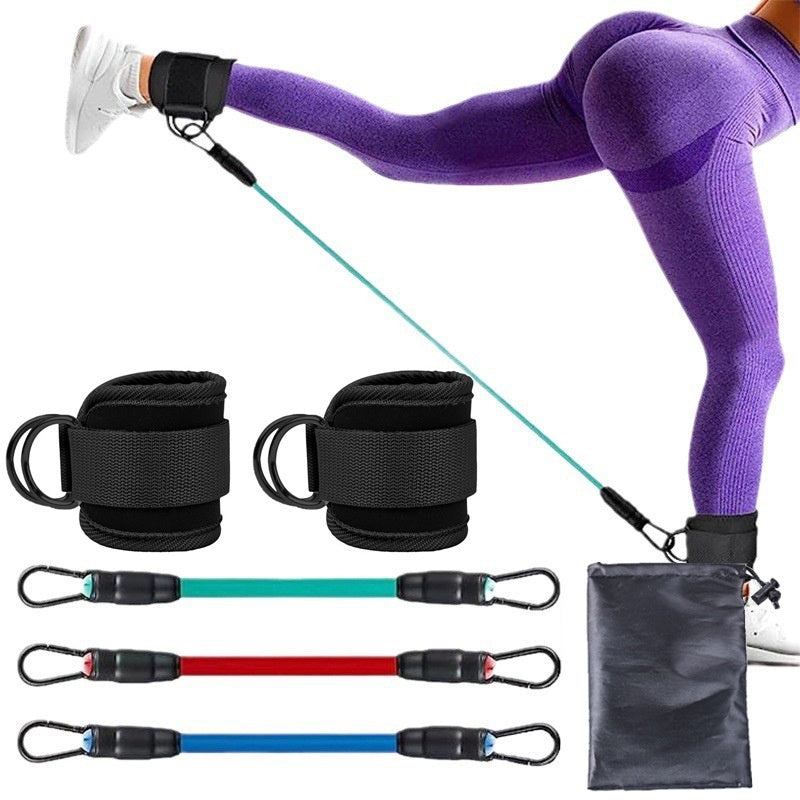 Ankle Strap Resistance Bands Hip Leg Strength Pull Rope Fitness Elastic Training Home Yoga Pilate Crossfit Workout Gym Equipment