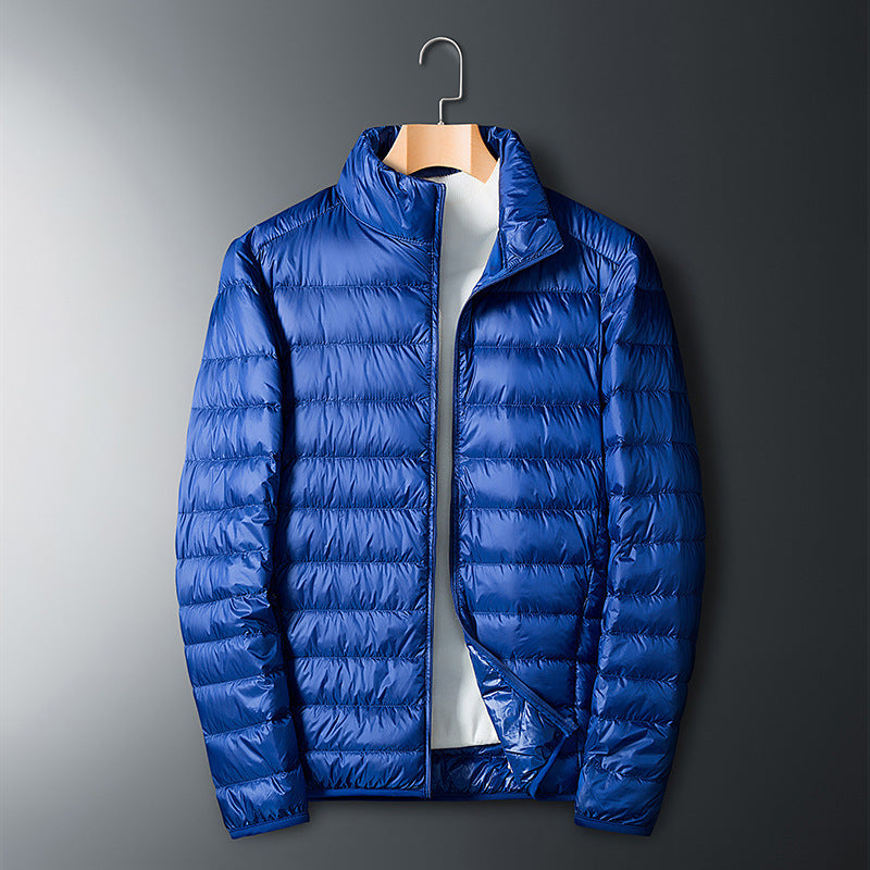 Autumn And Winter Men's Stand Collar Lightweight Down Jacket